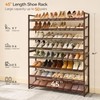 Nunsino Shoe Rack, Long Shoe Organizer,Max Holds 50 Pairs,8 Tier