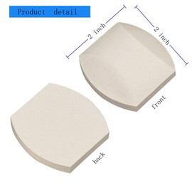 Leship Ceramic Briquettes Replacement for Turbo, Nexgrill Gas Grills, Gas Grill Briquettes Replacement for Lava Rocks, 50-Piece, 2 x 2 inches