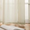 MIULEE - Juego de 2 cortinas transparentes con ojales, para