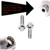 VPZMT M10x1.5 Metric Front Brake Caliper Bolts for Harley Sportster