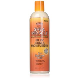 African Pride Shea Miracle Silky Curls Hair Moisturizer - Contains Shea & African Mango Butter, 12 Oz