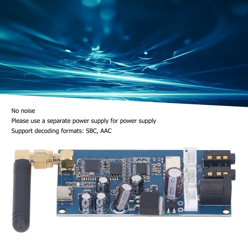 Bluetooth Decoder Board PCB Light Indicator No Noise Easy Carrying