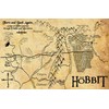 Bilbo's Hobbit Map Illustration - Fantasy Middle Earth Poster Print