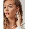 Gold Irregular Hoop Earrings for Women Combination Dangle Drop Earrings