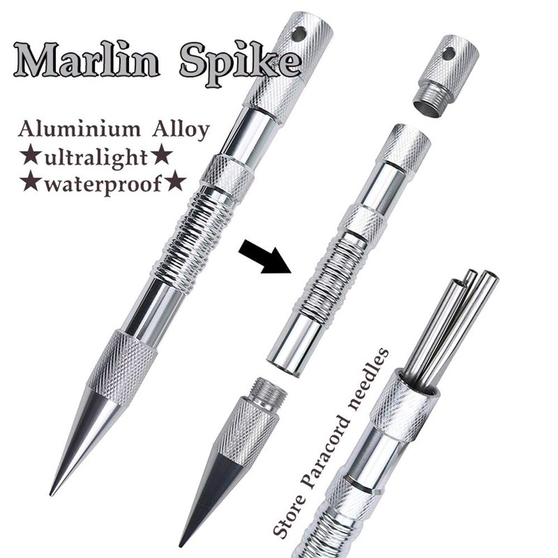 WILDAIR Marlin Spike with 6 Lacing Needles/Fids for Paracord or