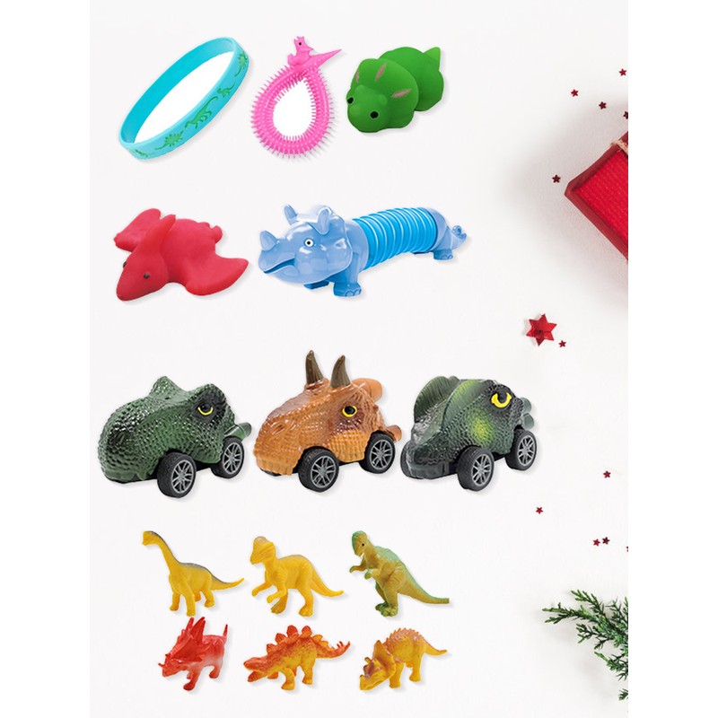 Dinosaur Calendar Plastic Green Safe Christmas Dinosaur Calendar for Toy