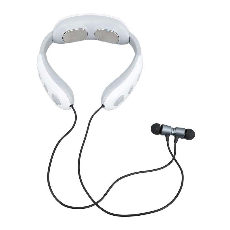 Portable Neck Massager Multifunction Electric Pulse Bluetooth Headset Relieve Fatigue