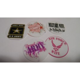 Unbranded Pre Cut One Inch Bottle Cap Images! Military Army Airforce Marine FREE SHIP - photo, 15 images