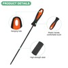 M METERXITY 3-Pack Chainsaw Sharpening File, 3/16 Inch Round Sharpening