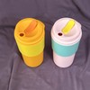 Tupperware 2 Tupperware ECO To Go Travel Cups Tumblers w/Sleeve