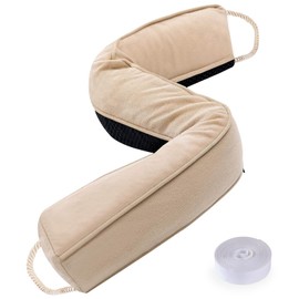 Sunolga Door Draft Stopper Blocks Hot and Cold Air with Removable Washable Cover for Bottom of Door, All-Season Seal for Noise, Light, Dust, Door Sweep for Gaps Up to 3", Home Essentials, 38", Beige