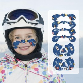 Kids Antifreeze Face Patch, Ski&Snowboard Face Sticker for Boys Girls, Breathable Wind&Sun Resistant for Cold Weather Mask, Sets of 6