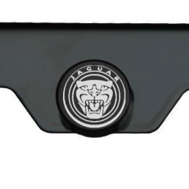 KA Black Chrome Jaguar Logo Laser Engraved T304 Stainless Steel License Plate Frame