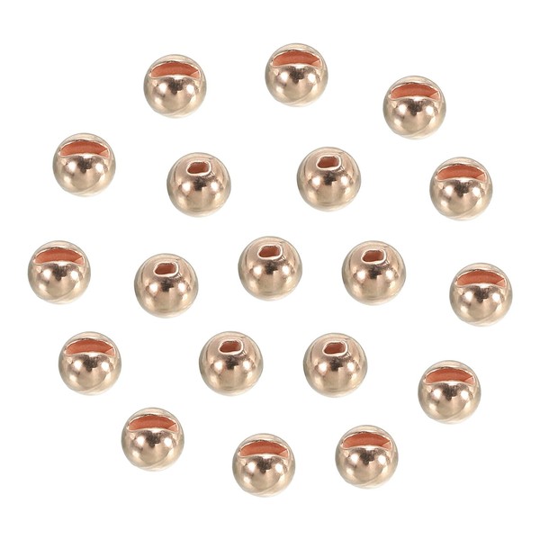 PATIKIL 2.5mm Tungsten Slotted Beads for Fly Tying, 50 Pcs