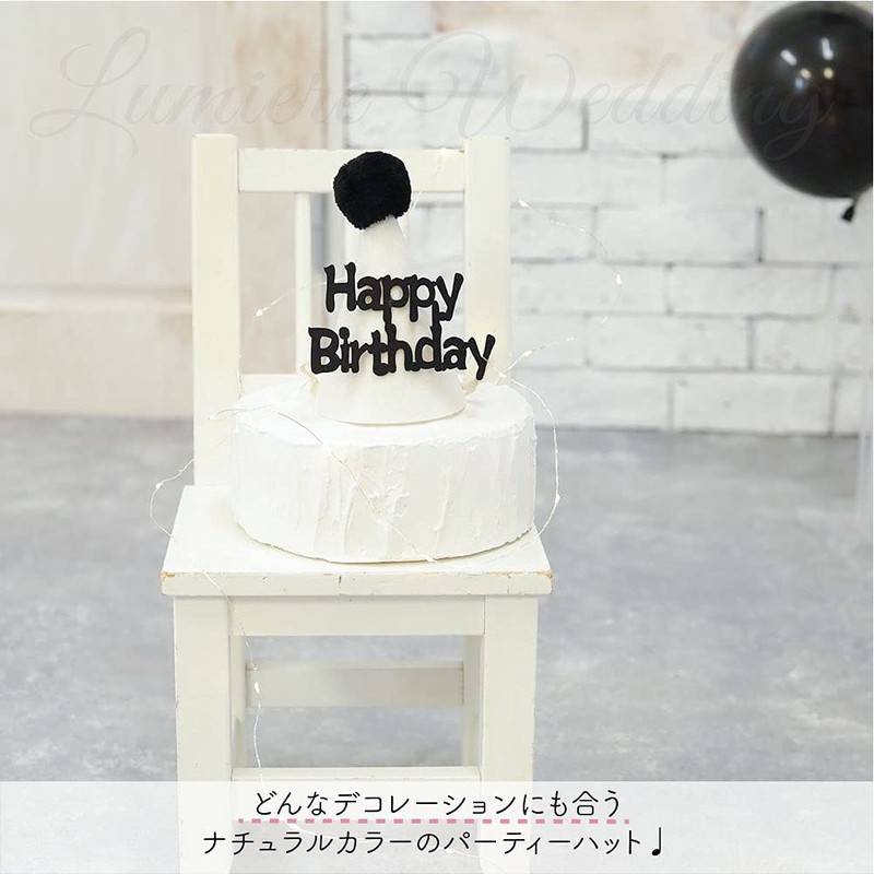 Lumierechat a-b1775 Birthday Hat, Triangular Hat, Baby Kids, Children, Decoration,