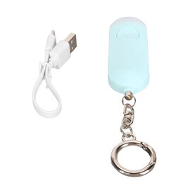 Personal Safety Alarm with 130dB Siren and LED Strobe Light Security Alarm Keychain Elderly Emergency Security Alarm Blue