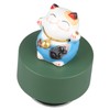 Music Box Round Shape Fortune Cat Style Pleasing Melody Exquisite