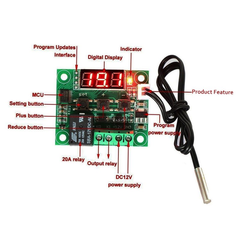 Outanaya Smart Digital Thermostat Programmable Settings Control Temperature Easily