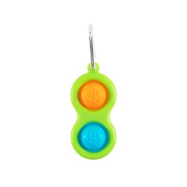 Fat Brain Toys FA331-4 Simple Dimple, Colorful, 3 Colors Available (*Colors Available), Squeeze Key Chain, One Size