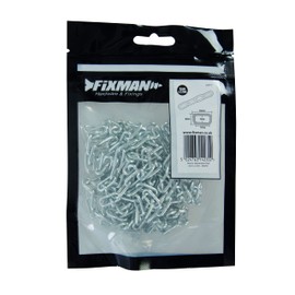 Fixman 558791 Electro Galvanised Chain 2 mm x 2.5m, Silver
