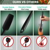 Long Handle Silicone Jar Spatula Kitchen Scraper Spatula Non-Stick Rubber