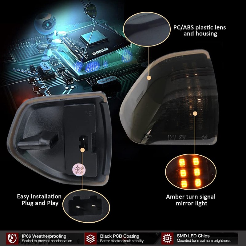 D-Lumina LED Side Mirror Turn Signal Light Left and Right