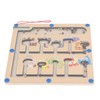 Magnetic Color and Number Maze Board Early Education Wooden Matching