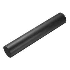 sourcing map Black Round ABS Plastic Rods 2-inch Diameter and 12-inch Length Rigid Insulation Opaque Plastic Rods for DIY Craft Model Making, 1 Pack