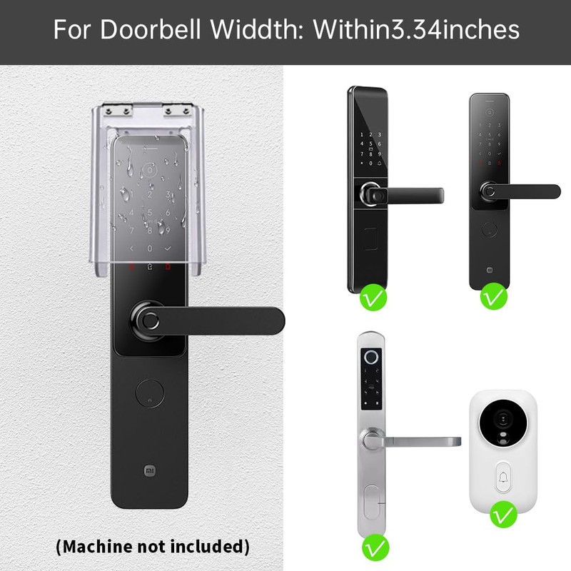 YJNBEST Weatherproof Flip-Cover for Smart Door Locks & Keypads -