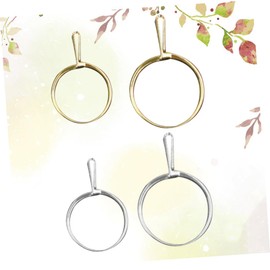 LALAFINA 4pcs Ring Tool Ring Try Clamp for Jewelry Shops Fit Various Diamond Sizes