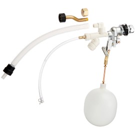 Kakudai 964-003 Versatile Low Tank Ball Tap with Auxiliary Water Supply Pipe