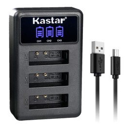 Kastar NB-13L LCD Triple USB Battery Charger Compatible with Canon NB-13L NB13L, NB-13LH NB13LH Battery, Canon CB-2LH, CB-2LHE, CB-2LHT Charger, Canon PowerShot G9 X, PowerShot G9 X Mark II Camera