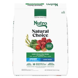 Nutro Natural Choice Dry Dog Food Large Breed, Puppy Food Dry Recipe, Lamb and Brown Rice Recipe, 30 lbs.