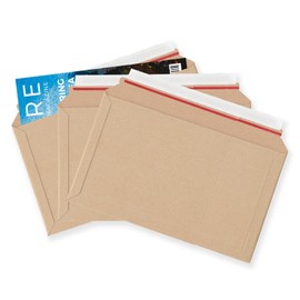 Cardboard Envelopes Peel and Seal Strong Board Packaging Postal Mailing Shipping Postal Large Letter Posting Envelopes (334x234mm), 10 Envelopes