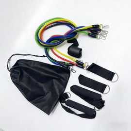 11PCS 라텍스 저항 밴드 페달 운동기구 빌딩 피트니스용 로프 크로스핏 탄성 11PCS Latex Resistance Band Pedal Exercise Equipment Fitness Rope Crossfit Elastic [11]