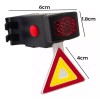Lecute Shop Luz Triangulo Bicicleta Advertencia Noctura Seguridad Recarg