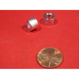 Basic Aluminum Spacer, NO. 12 Screw, 3/8" OD x .218" ID x 1/4" Length, 10 pcs