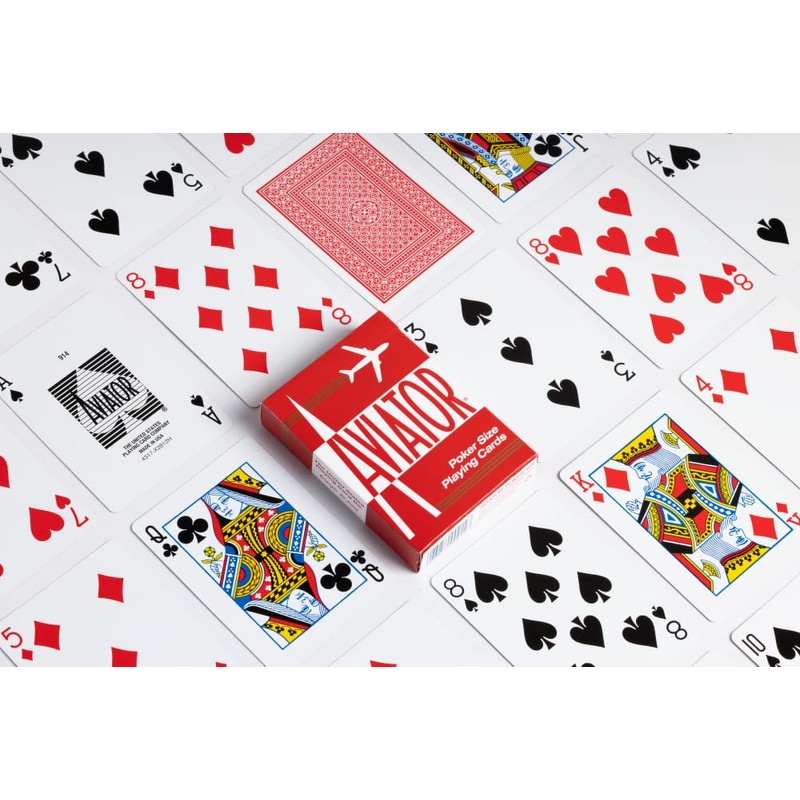 Aviator Poker Size Playing Cards, Colors May Vary