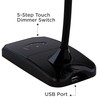 360 Lighting Ricky Modern Minimalist Desk Table Lamp with USB