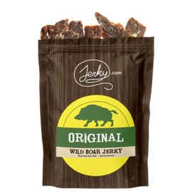 Jerky.com Exotic Original Wild Boar Jerky - Wild Game Meat Snacks, Exotic Snacks, High-Protein, All-Natural, No Added Preservatives - Healthy Snacks for Adults - 1.75 oz. (Pack of 1)