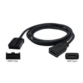 YFFSFDC Car Navigation HDMI Cable E Type to A Type High Quality Conversion Cable Compatible with Toyota, Honda, Mitsubishi, Nissan, Daihatsu Genuine Navigation System, Etc. NSZT-Y68T, W66T, W66T, NSZN-Z68T, Z66T, NSZT-YC4T, NSZT-YA4T, NSZT-ZA4T, NSZT-ZA4
