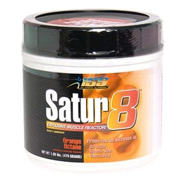 ISS Research ISS Satur8 Explosive Muscle Reactor, Orange Octane, 1.1-Pound Plastic Jar
