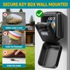 TEUEN Key Lock Box, Waterproof Wall Mount Lock Box for