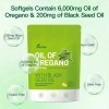 300cápsulas Con Aceite De Semilla Negra Aceite De Orégano