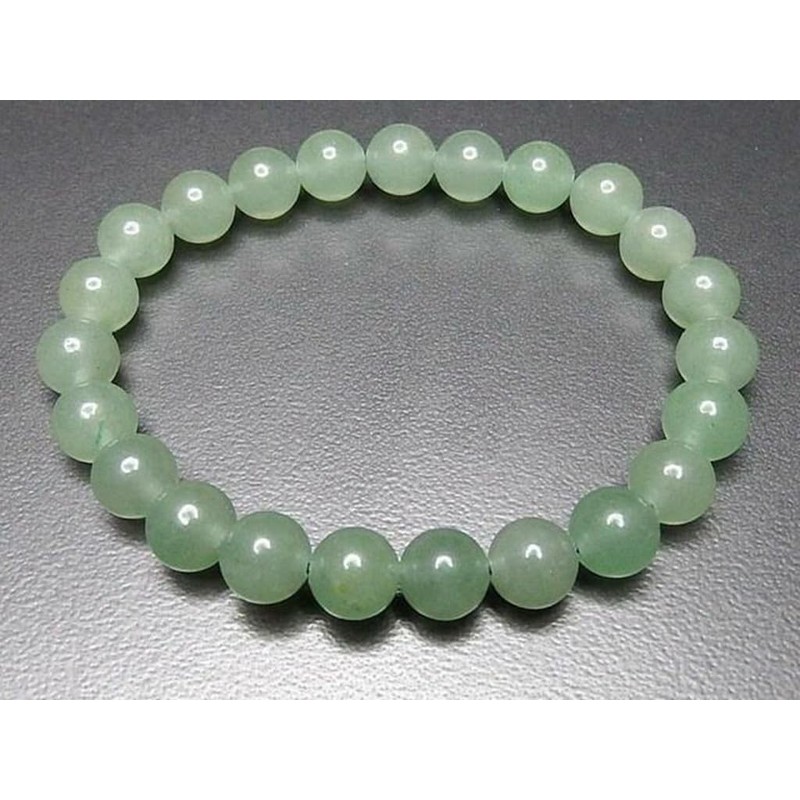 [石街] AAA アベンチュリン 8mm前後 天然石 ブレスレット 癒し 健康運 (約184mm (メンズLL+サイズ))