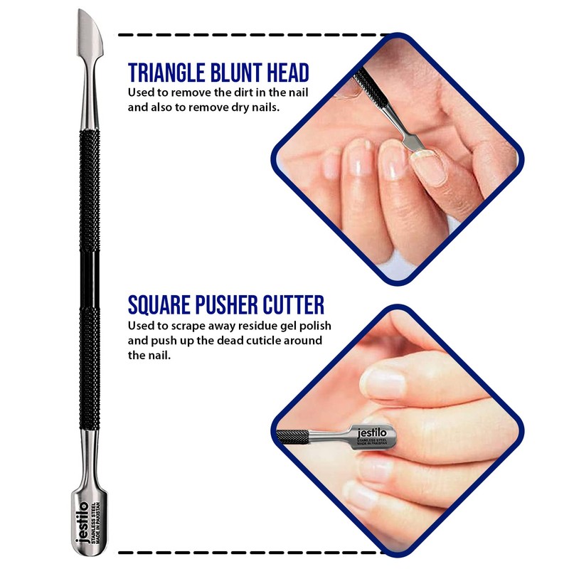 Jestilo Cuticle Remover Tool Set with Cuticle Cutter and Cuticle