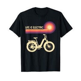 E-Bike LIFE IS ELECTRIC EBikes Funny E-Bikers T-Shirt