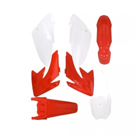 Unbranded/Generic Red Plastics Fender Fairing Kit Fuel Seat Bolt for CRF70 140cc 150cc Dirt bike