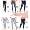 Hybrid & Company Women Fashion Destructed Skinny Jeans High Waist
