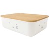 Okato Miffy Bamboo Storage Case with Lid, Small, Stackable, Width